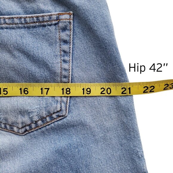 Zara Woman Medium Rise Relaxed Fit Distressed Soft Jeans 100% Cotton Size 8 - Picture 12 of 16